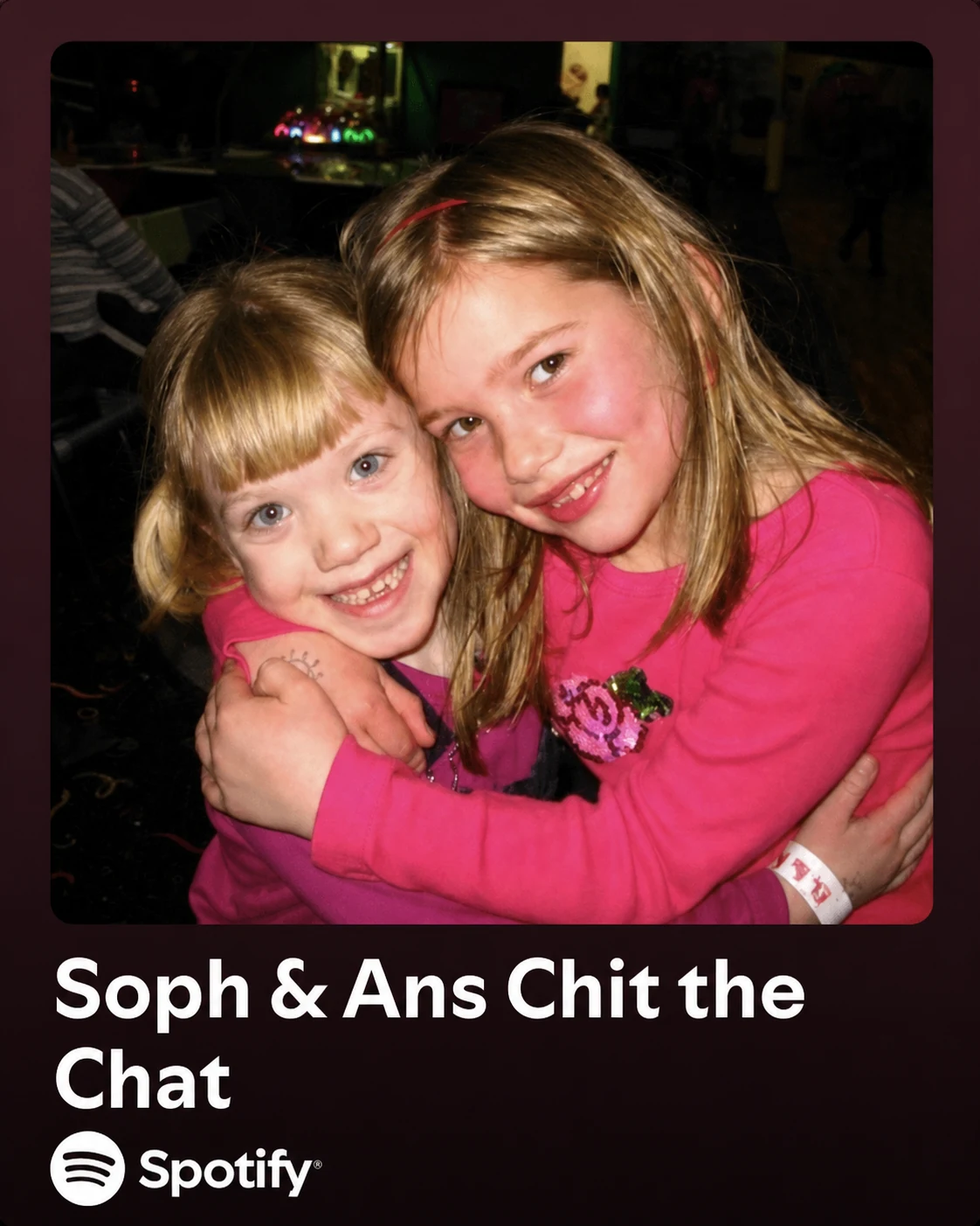 Sophie and Ansley together in the podcast artwork